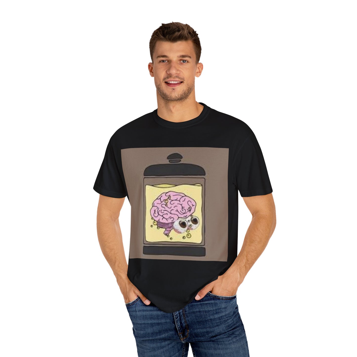 EMB Brain Unisex Garment-Dyed T-shirt