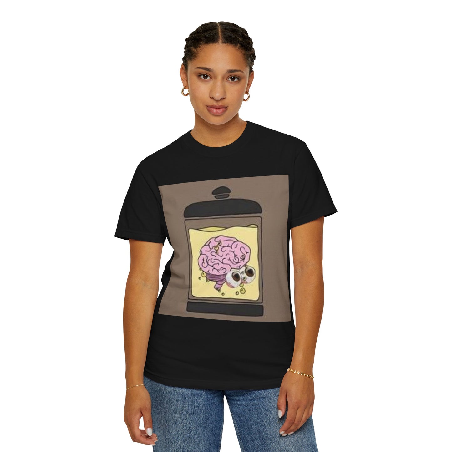 EMB Brain Unisex Garment-Dyed T-shirt