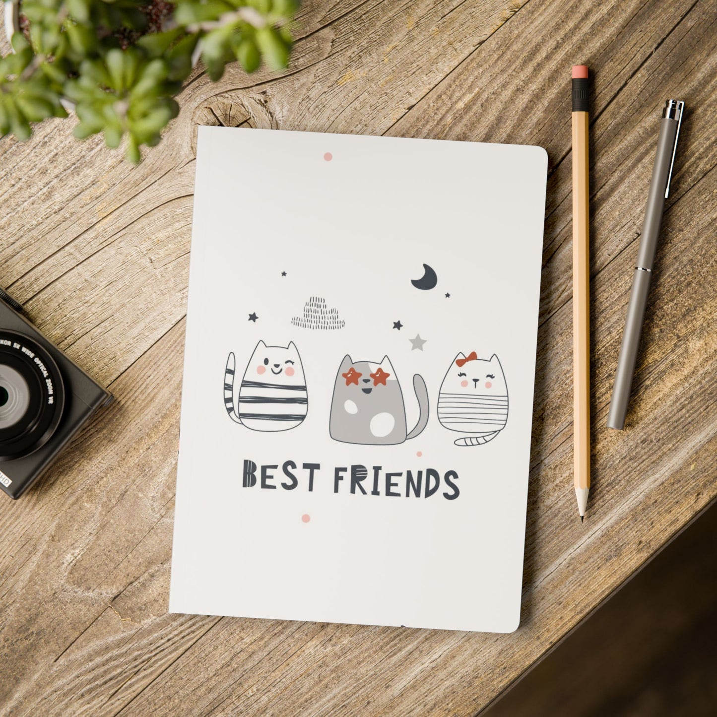 Best Friends Cats Softcover Journal (with Inside Prints)