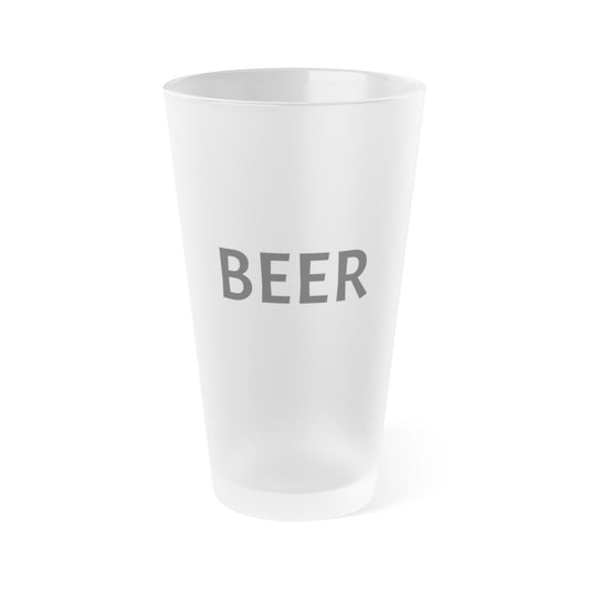 Personalized Frosted Pint Glass - 16oz Beer Glass for Parties & Gatherings