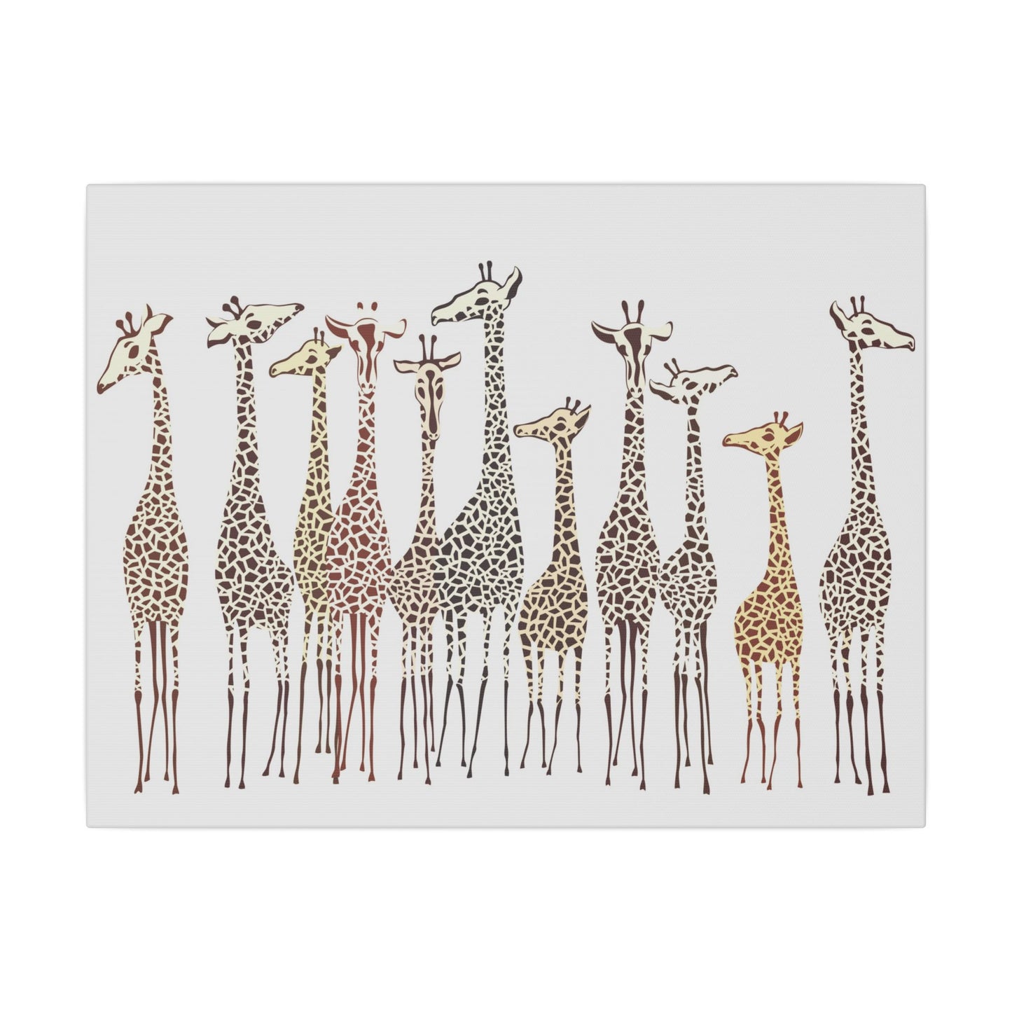 Charming Giraffe Giclée Print Canvas - Playful Wildlife Wall Art