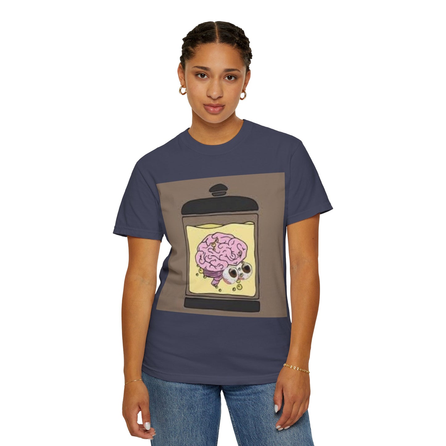 EMB Brain Unisex Garment-Dyed T-shirt