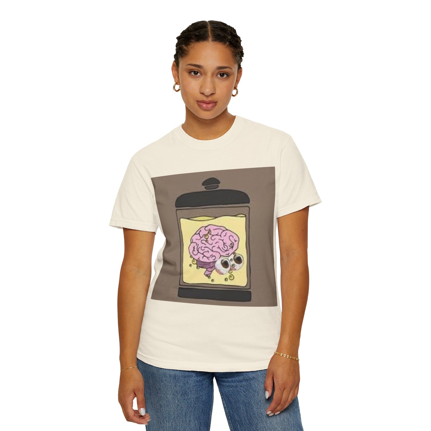 EMB Brain Unisex Garment-Dyed T-shirt