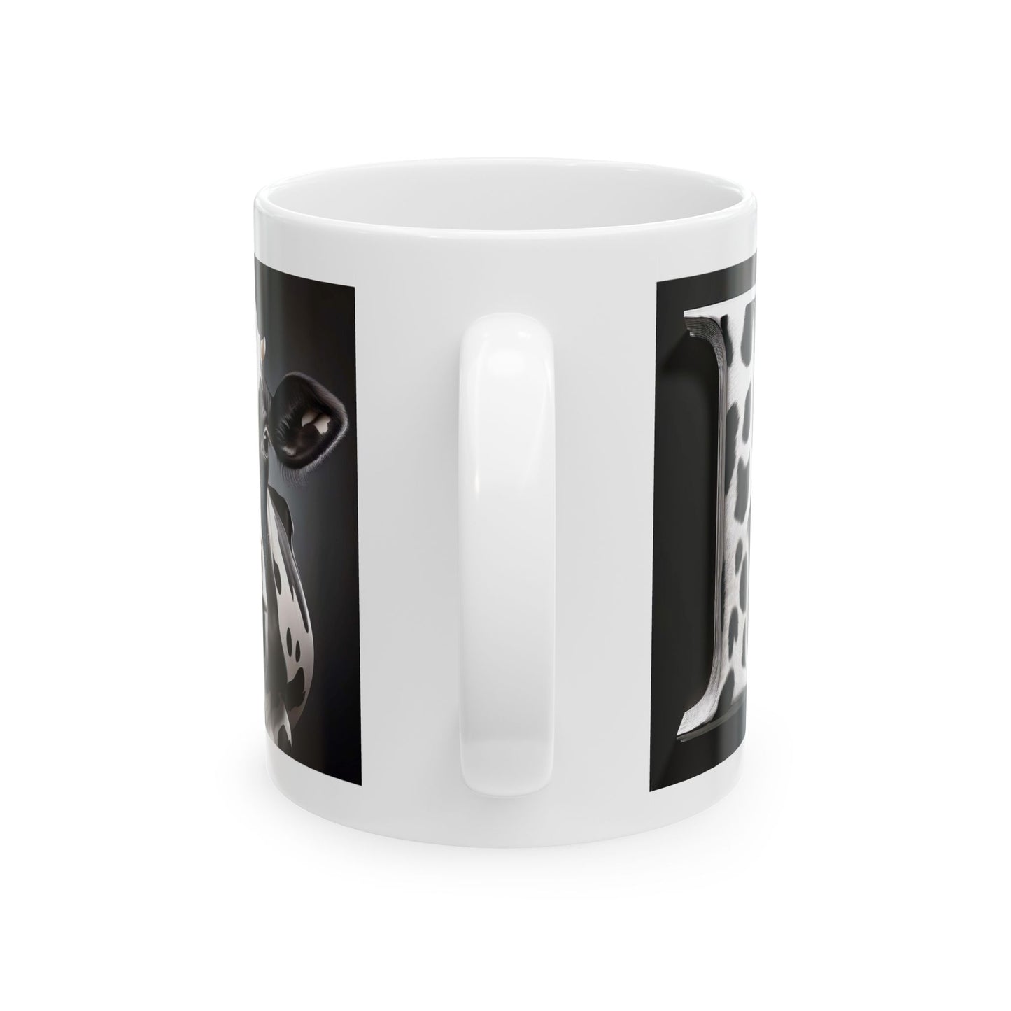 Cow K Ceramic Mug, (11oz, 15oz)