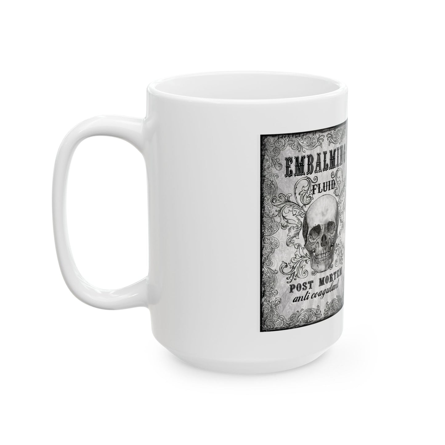 Post Mortem Ceramic Mug, (11oz, 15oz)