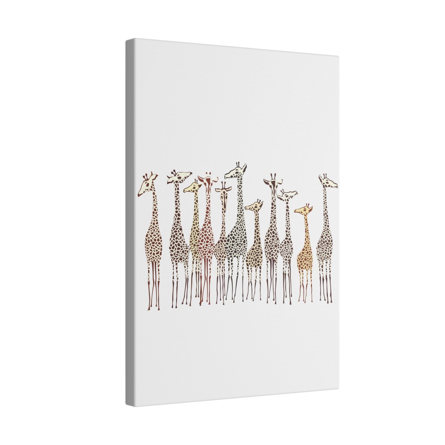 Charming Giraffe Giclée Print Canvas - Playful Wildlife Wall Art