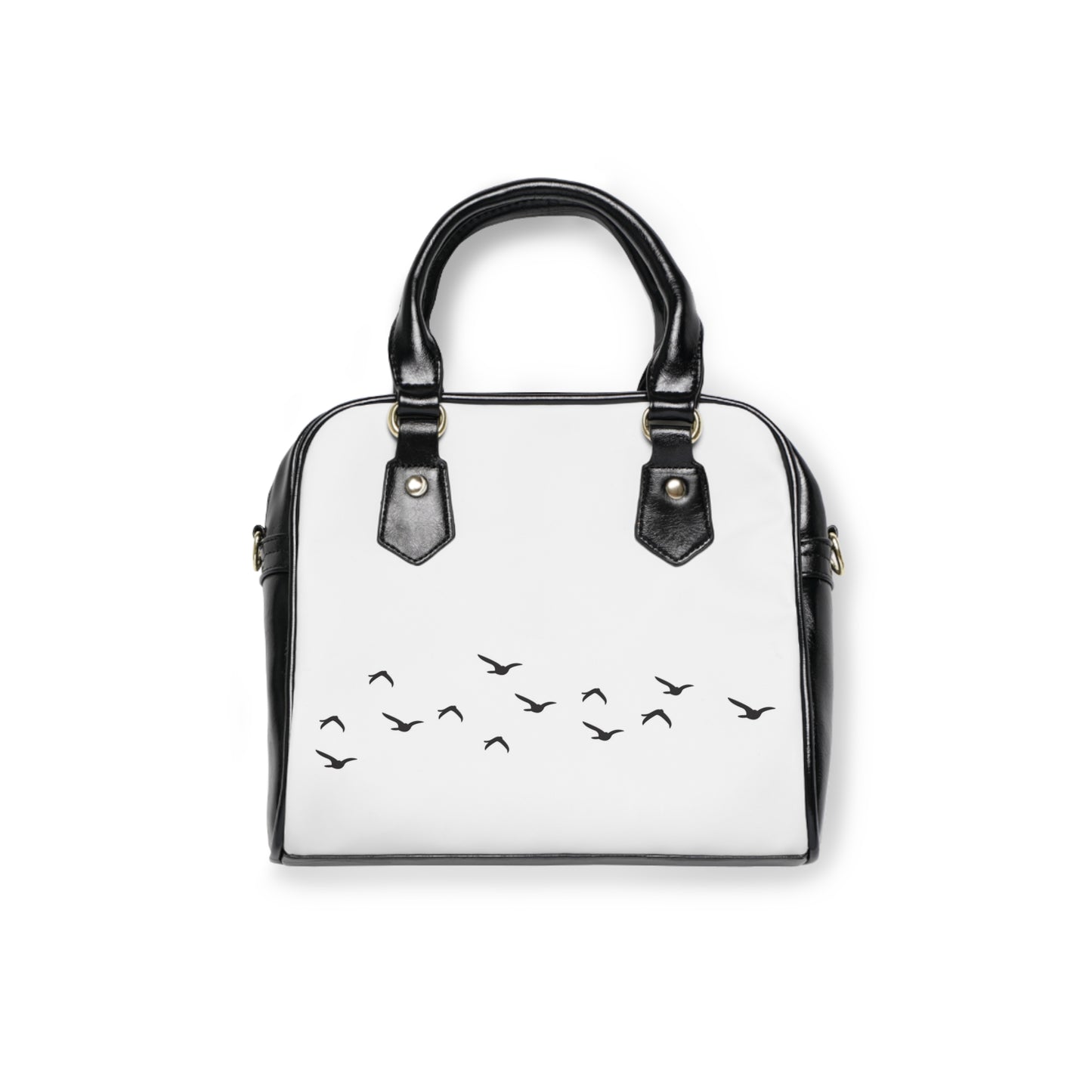 Chic Bird Motif Shoulder Handbag - Stylish Everyday Tote