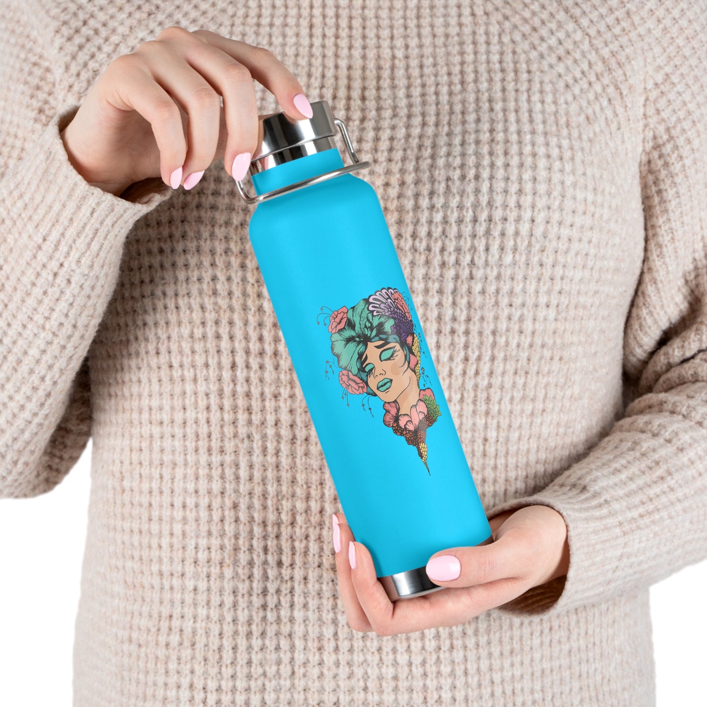 Chill Vibe Copper Vacuum Insulated Bottle, 22oz