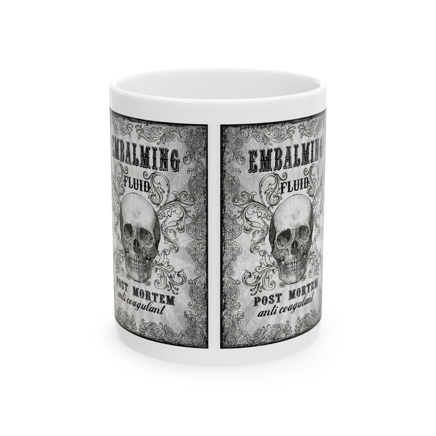 Post Mortem Ceramic Mug, (11oz, 15oz)