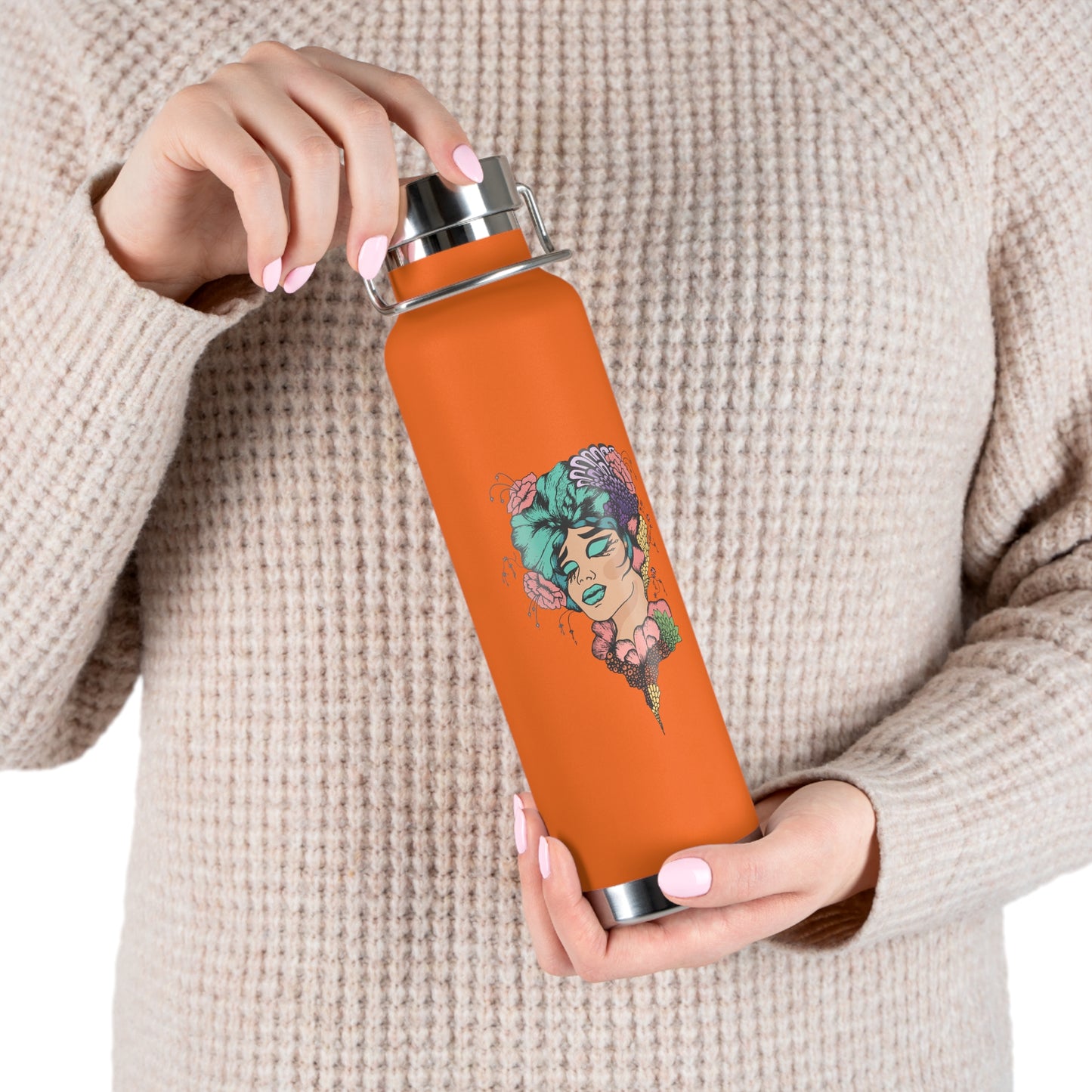 Chill Vibe Copper Vacuum Insulated Bottle, 22oz