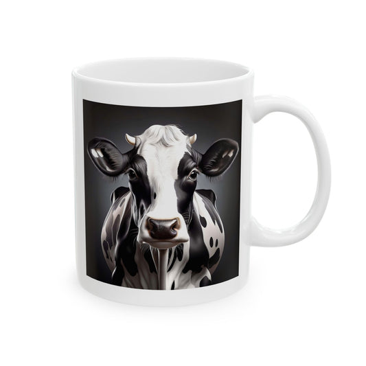 Cow K Ceramic Mug, (11oz, 15oz)