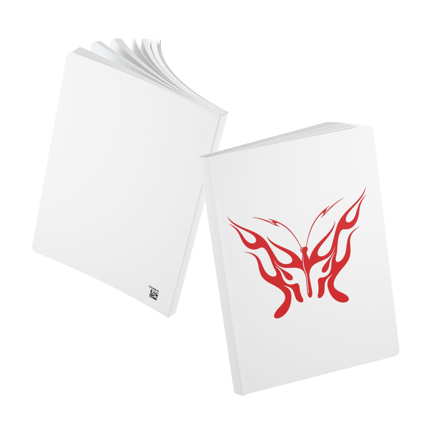 Flame Butterfly Softcover Journal (with Inside Prints)