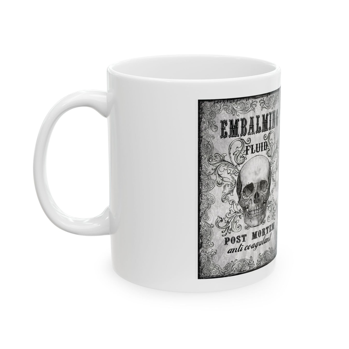 Post Mortem Ceramic Mug, (11oz, 15oz)