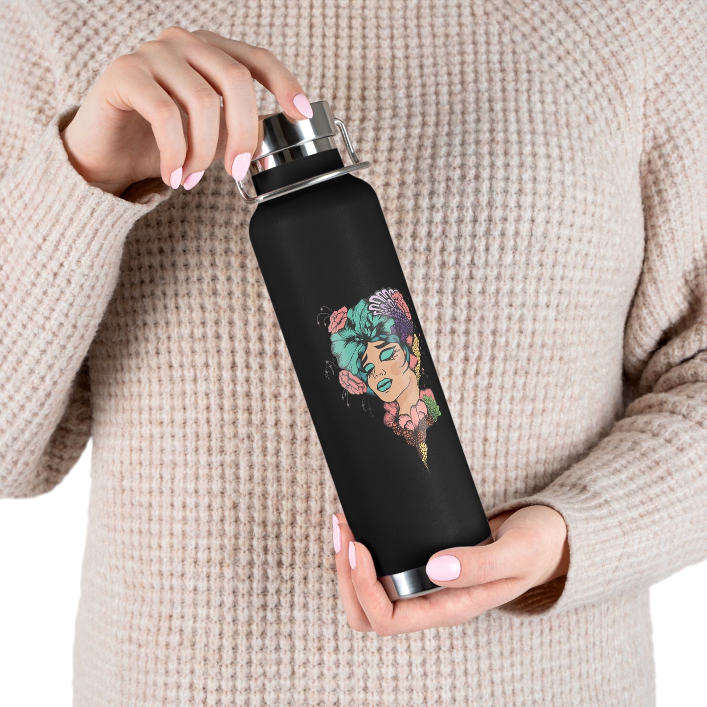 Chill Vibe Copper Vacuum Insulated Bottle, 22oz