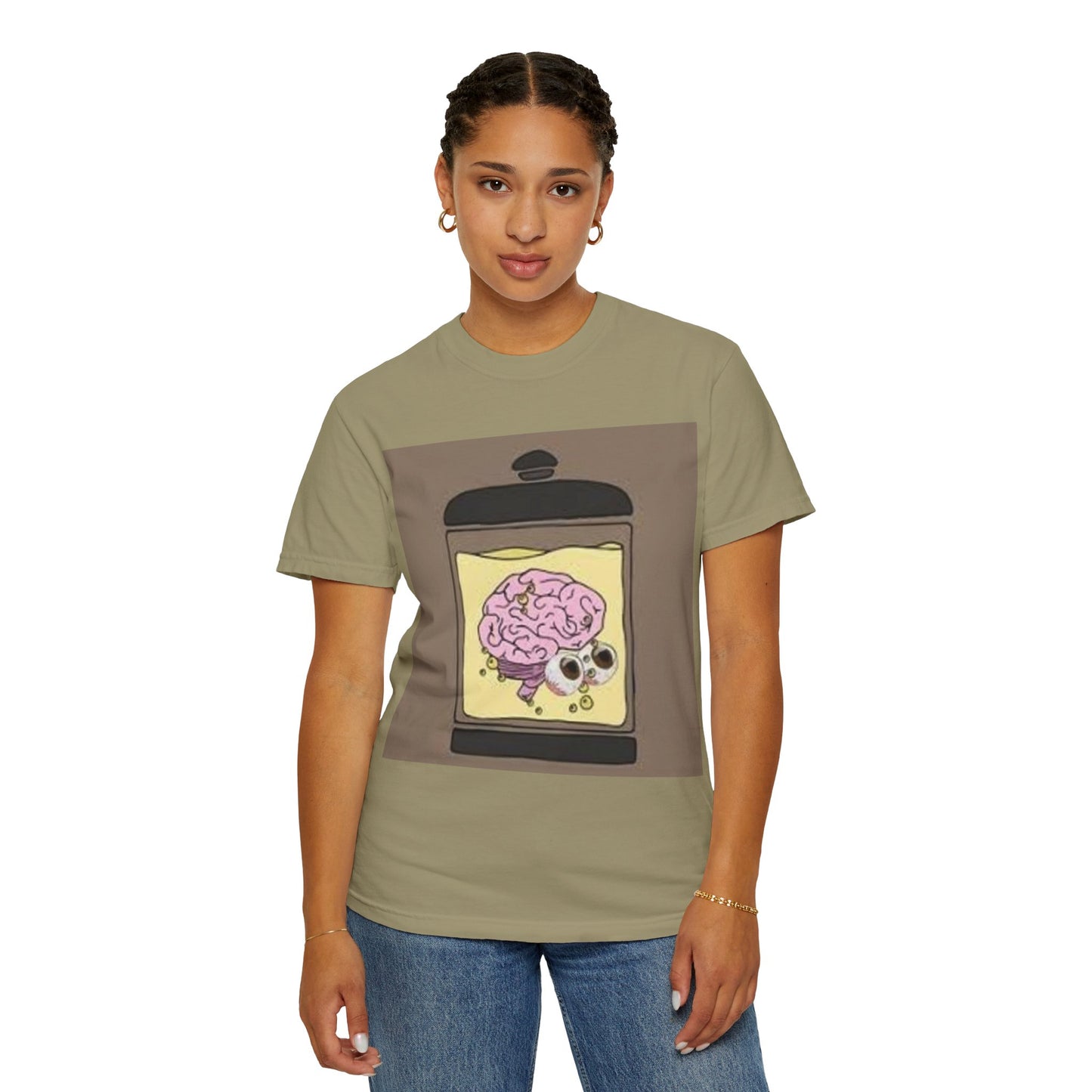 EMB Brain Unisex Garment-Dyed T-shirt