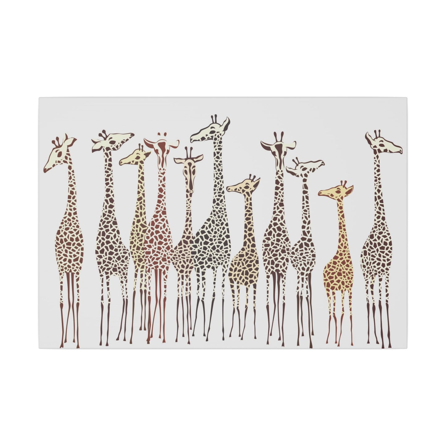 Charming Giraffe Giclée Print Canvas - Playful Wildlife Wall Art