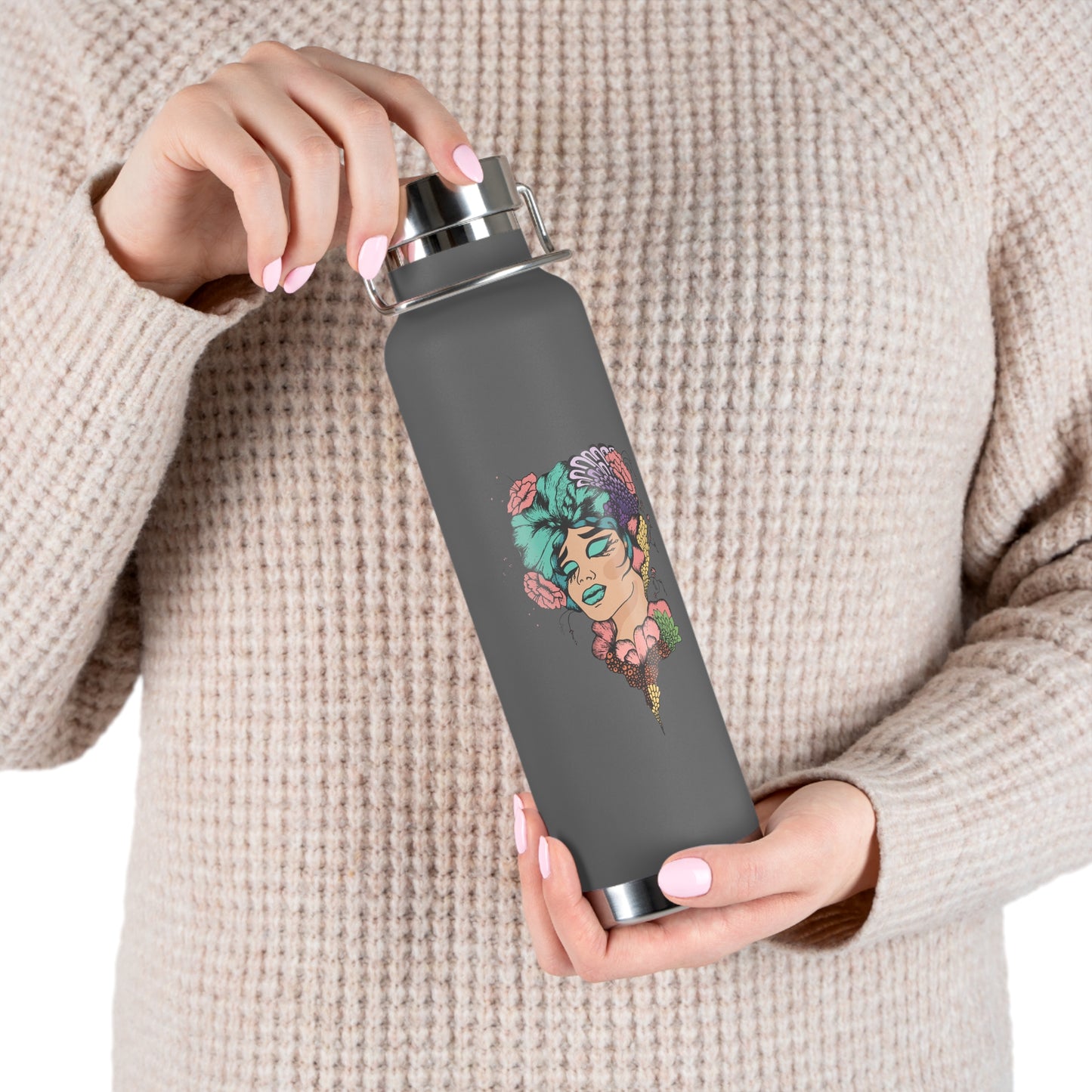 Chill Vibe Copper Vacuum Insulated Bottle, 22oz