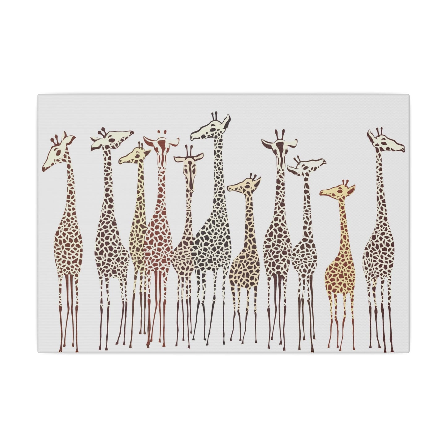 Charming Giraffe Giclée Print Canvas - Playful Wildlife Wall Art